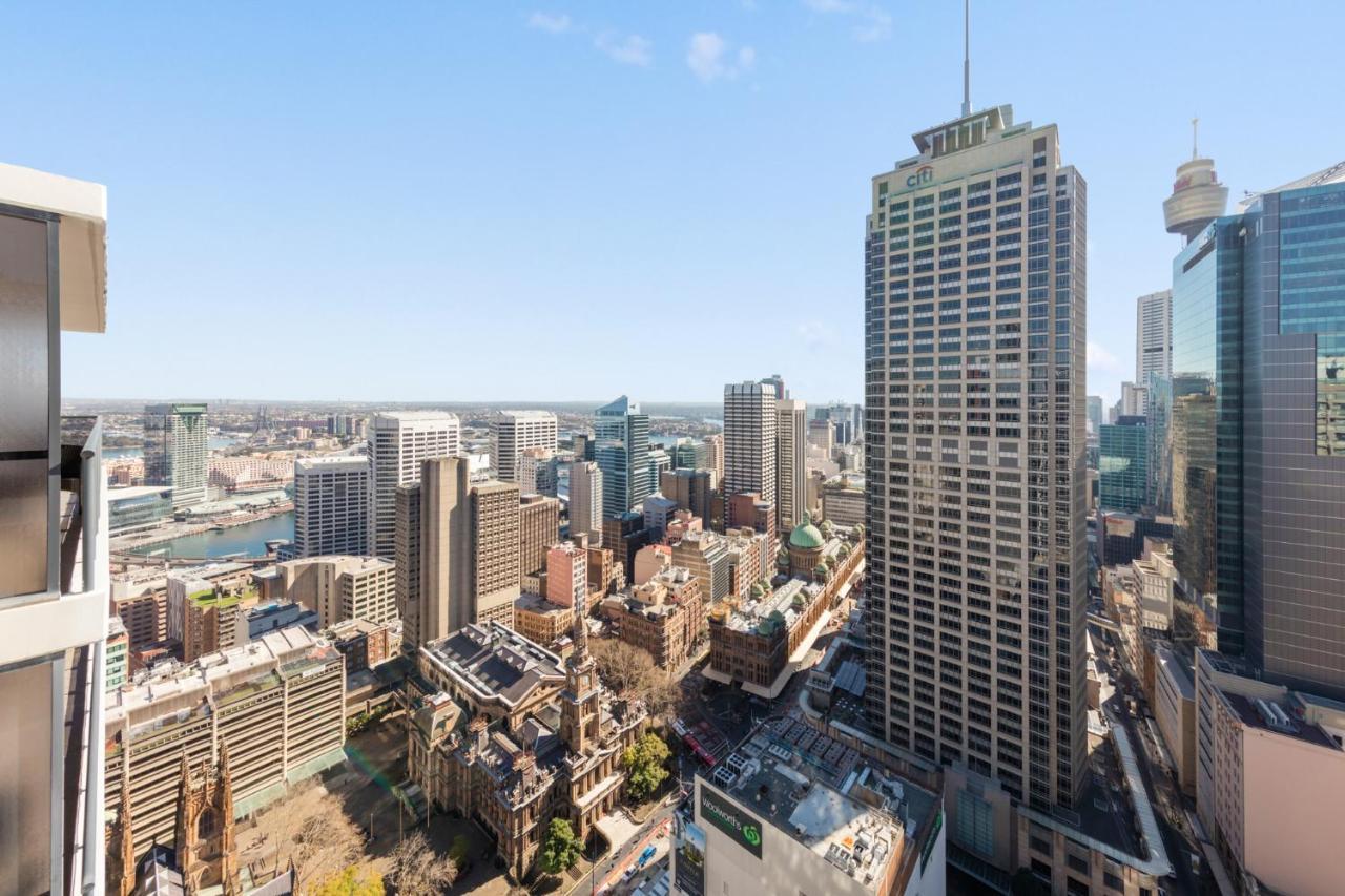 Meriton Suites Pitt Street, Sydney Exterior photo The view from the apartment